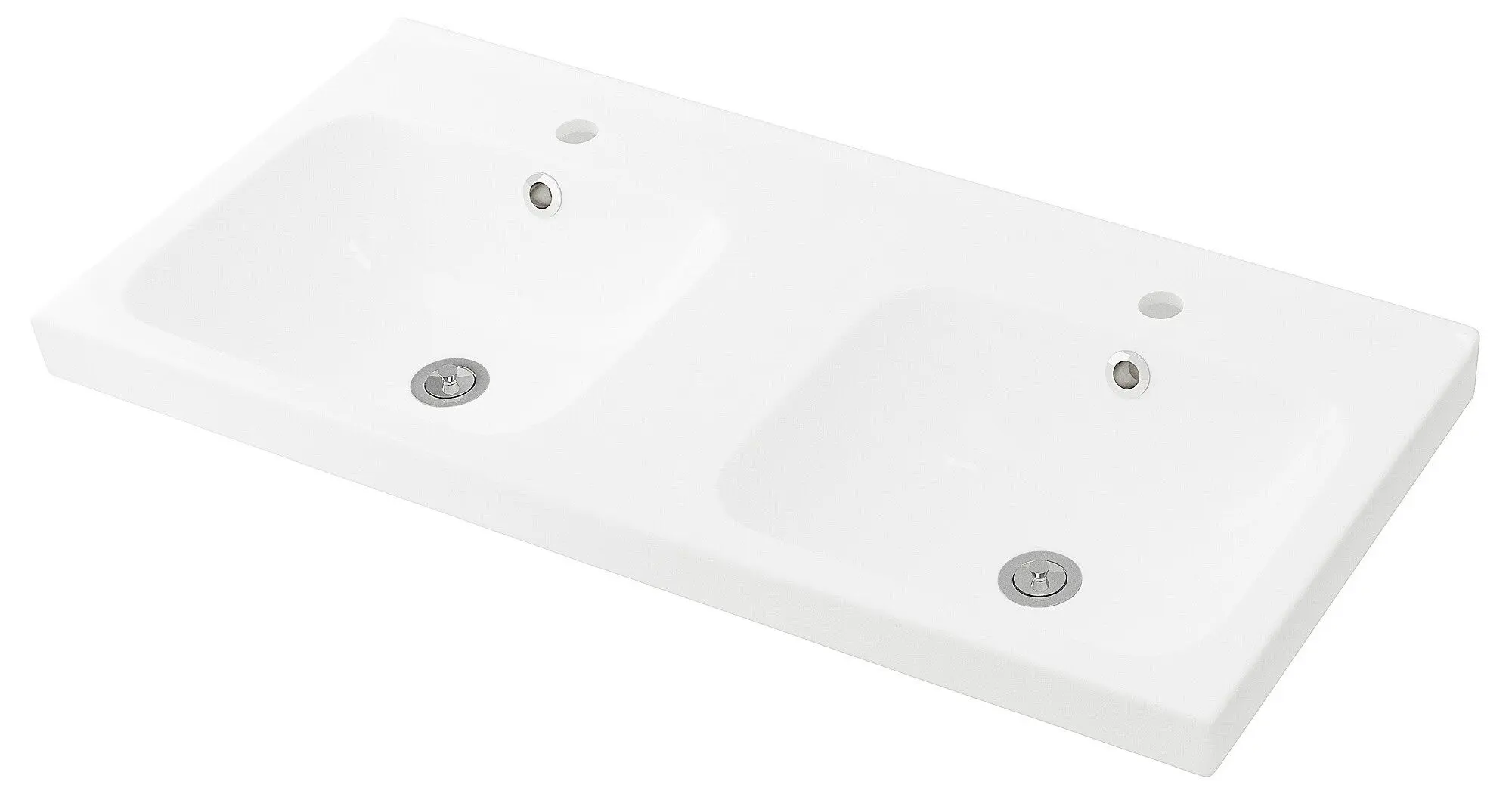 Шкаф под умывальник Ikea Godmorgon/Odensvik 2 ящика/2 чаши/смеситель Dalskär 103x49x64 (Белый) - 7