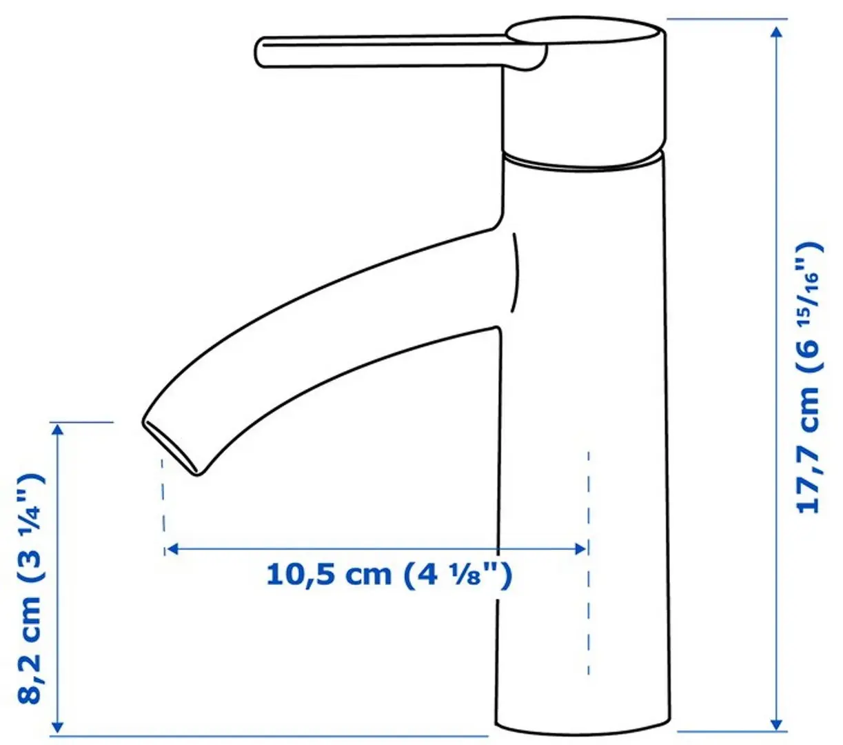 Шкаф под умывальник Ikea Godmorgon/Odensvik 2 ящика/2 чаши/смеситель Dalskär 103x49x64 (Белый) - 2