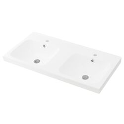 Шкаф под умывальник Ikea Godmorgon/Odensvik 2 ящика/2 чаши/смеситель Hamnskär 103x49x64 (Касжон/Белый) Thumb