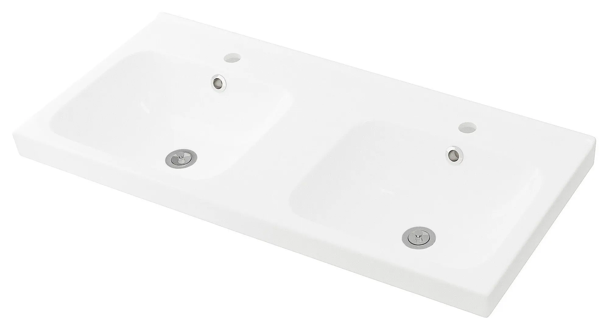 Шкаф под умывальник Ikea Godmorgon/Odensvik 2 ящика/смеситель Dalskär 103x49x64 (Глянцевый Белый) - 6