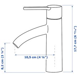Шкаф под умывальник Ikea Godmorgon/Odensvik 2 ящика/смеситель Dalskar 103x49x64 (Под Беленый Дуб) Thumb