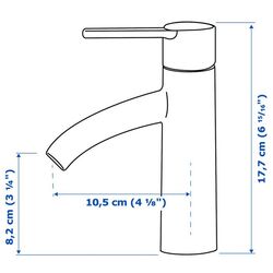 Шкаф под умывальник Ikea Godmorgon/Odensvik 2 ящика/смеситель Dalskär 43x49x64 (Под Коричневый Мореный Ясень) Thumb