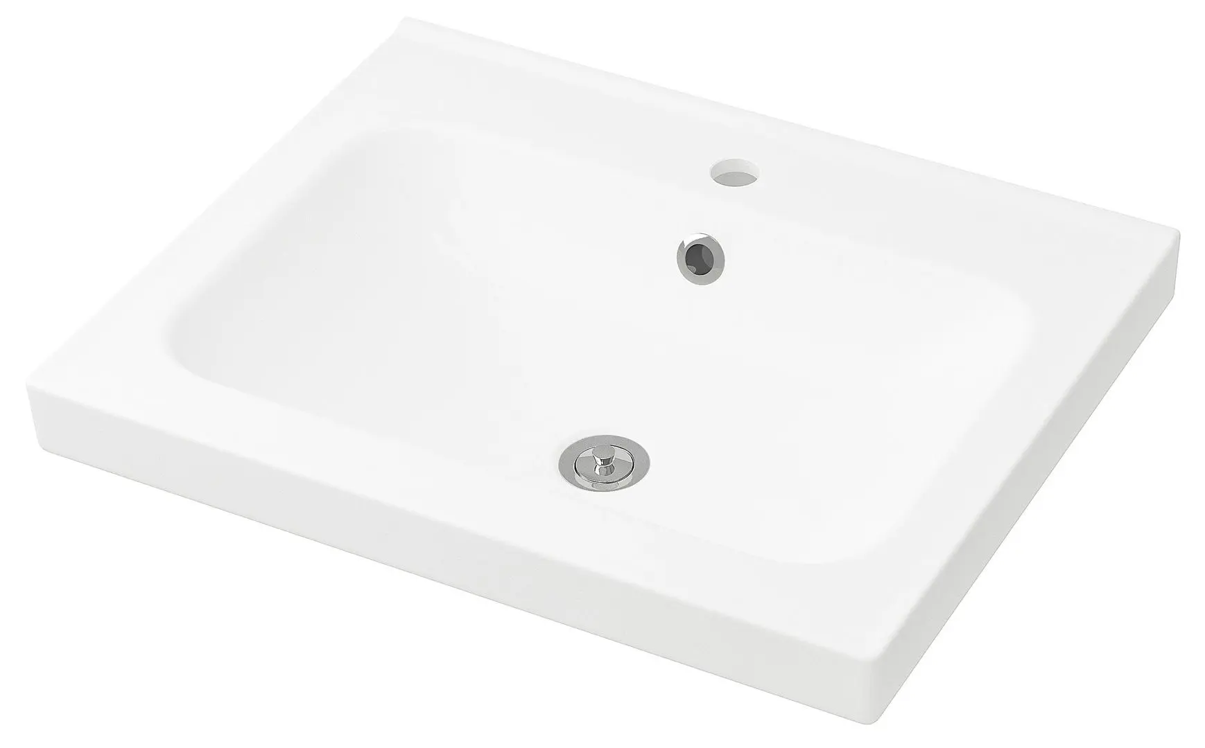 Шкаф под умывальник Ikea Godmorgon/Odensvik 2 ящика/смеситель Dalskär 63x49x64 (Белый) - 2