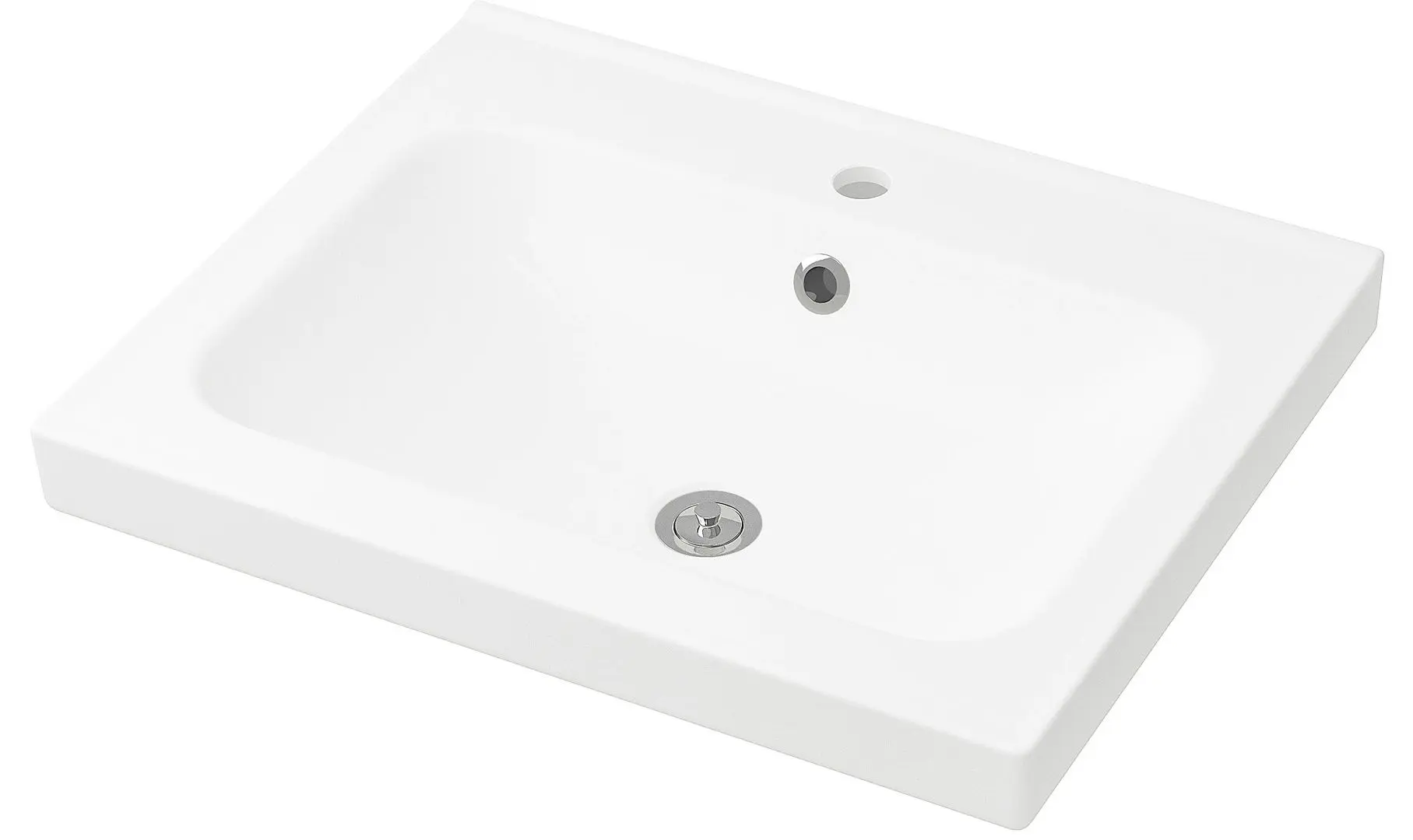 Шкаф под умывальник Ikea Godmorgon/Odensvik 2 ящика/смеситель Dalskär 63x49x64 (Под Коричневый Мореный Ясень) - 2