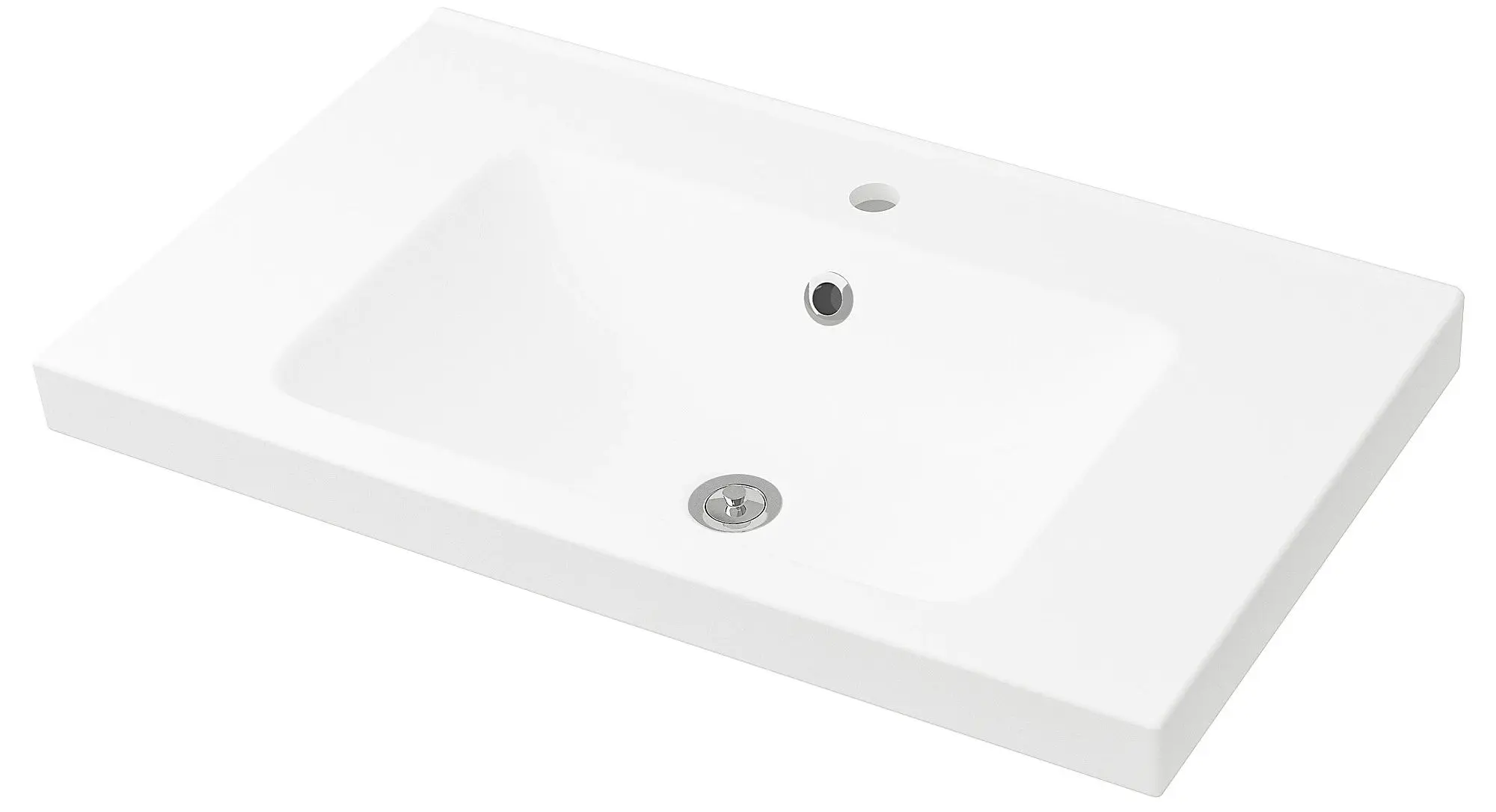 Шкаф под умывальник Ikea Godmorgon/Odensvik 2 ящика/смеситель Dalskär 83x49x64 (Белый) - 2