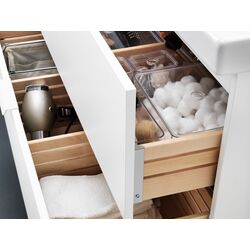 Шкаф под умывальник Ikea Godmorgon/Odensvik 2 ящика/смеситель Dalskär 83x49x64 (Белый) Thumb