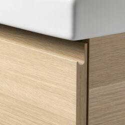 Шкаф под умывальник Ikea Godmorgon/Odensvik 2 ящика/смеситель Dalskar 83x49x64 (Под Беленый Дуб) Thumb