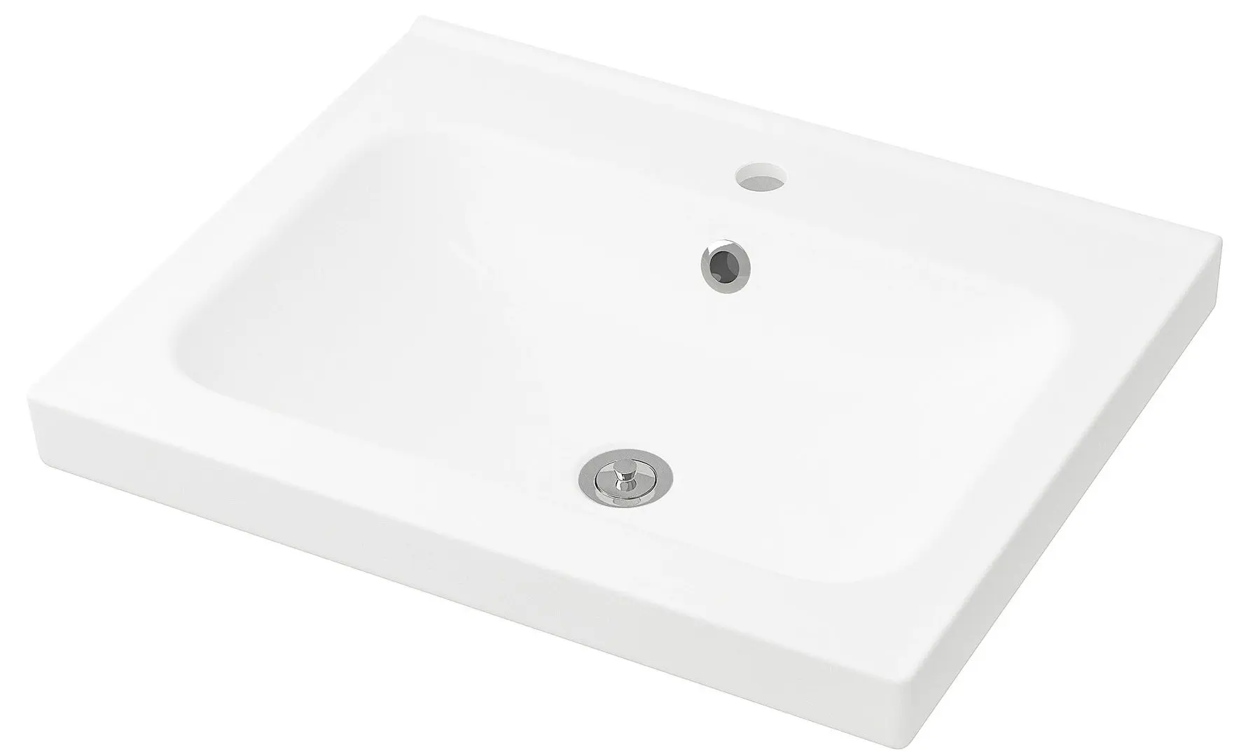 Шкаф под умывальник Ikea Godmorgon/Odensvik 2 ящика/смеситель Hamnskär 63x49x64 (Касжон/Серый) - 2