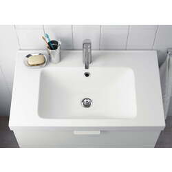 Шкаф под умывальник Ikea Godmorgon/Odensvik 2 ящика/смеситель Hamnskar 83x49x64 (Касжон Серый) Thumb