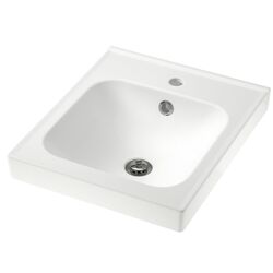 Шкаф под умывальник Ikea Godmorgon/Odensvik 2 ящика/смеситель Pilkån 43x49x64 (Глянцевый Белый) Thumb