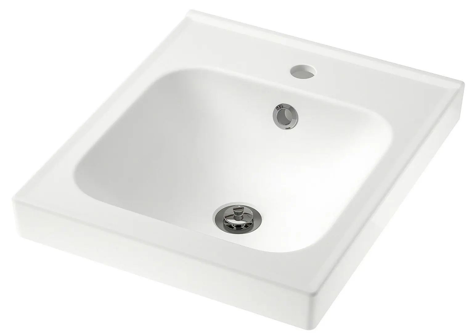 Шкаф под умывальник Ikea Godmorgon/Odensvik 2 ящика/смеситель Pilkån 43x49x64 (Глянцевый Белый) - 2