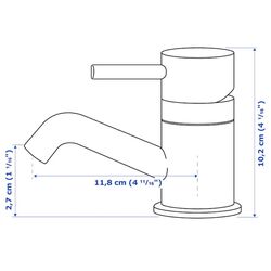 Шкаф под умывальник Ikea Godmorgon/Odensvik 2 ящика/смеситель Pilkån 43x49x64 (Под Беленый Дуб) Thumb