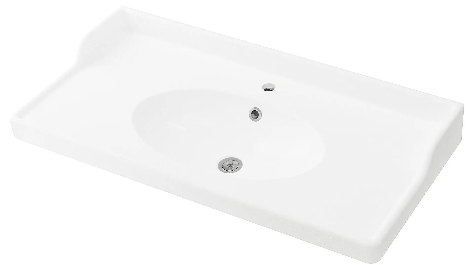 Шкаф под умывальник Ikea Godmorgon/Rattviken 2 ящика/смеситель Hamnskär 102x49x68 (Касжон/Белый) - 2