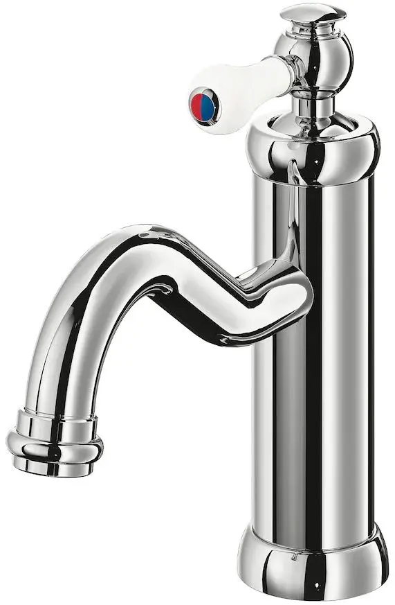 Шкаф под умывальник Ikea Godmorgon/Rattviken 2 ящика/смеситель Hamnskär 62x49x68 (Касжон Белый) - 3