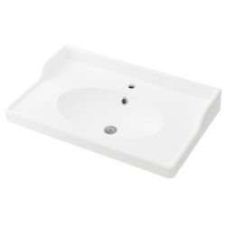 Шкаф под умывальник Ikea Godmorgon/Rattviken 2 ящика/смеситель Hamnskär 82x49x68 (Касжон/Серый) Thumb