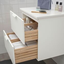 Шкаф под умывальник Ikea Godmorgon/Tolken 2 ящика 62x49x60 (Белый) Thumb