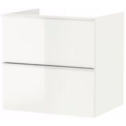 Шкаф под умывальник Ikea Godmorgon/Tolken 4 ящика 102x49x60 (Глянцевый Белый/Бамбук) Thumb
