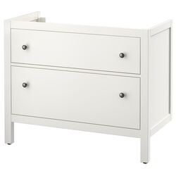 Шкаф под умывальник Ikea Hemnes 2 ящика 100x47x83 (Белый)
