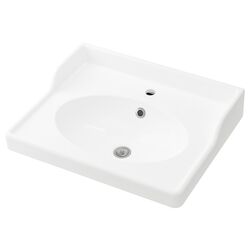 Шкаф под умывальник Ikea Hemnes/Rattviken 2 ящика/смеситель Runskär 62x49x89 (Белый) Thumb