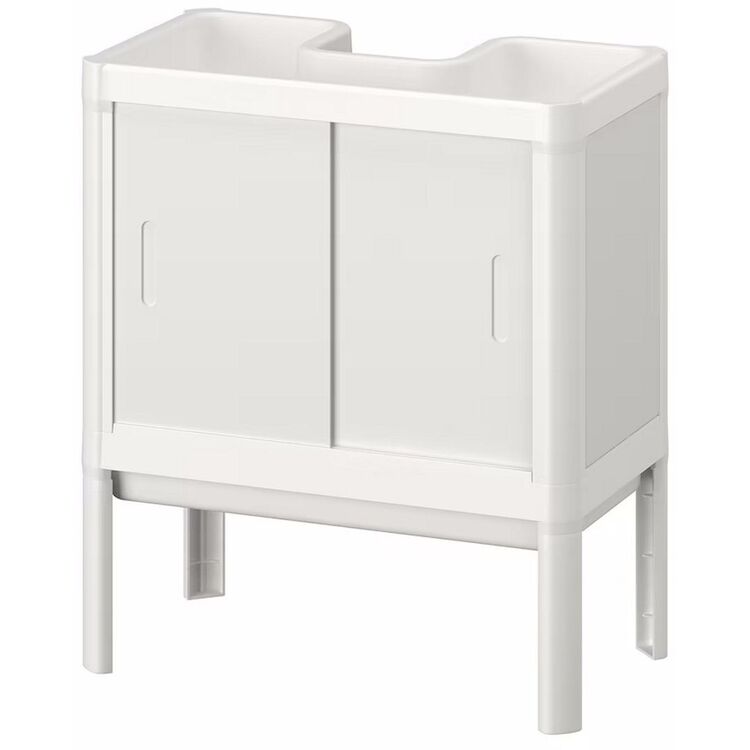 Шкаф под умывальник Ikea Lilltjarn 2 дверце 44x50x25 (Белый) купить в ...