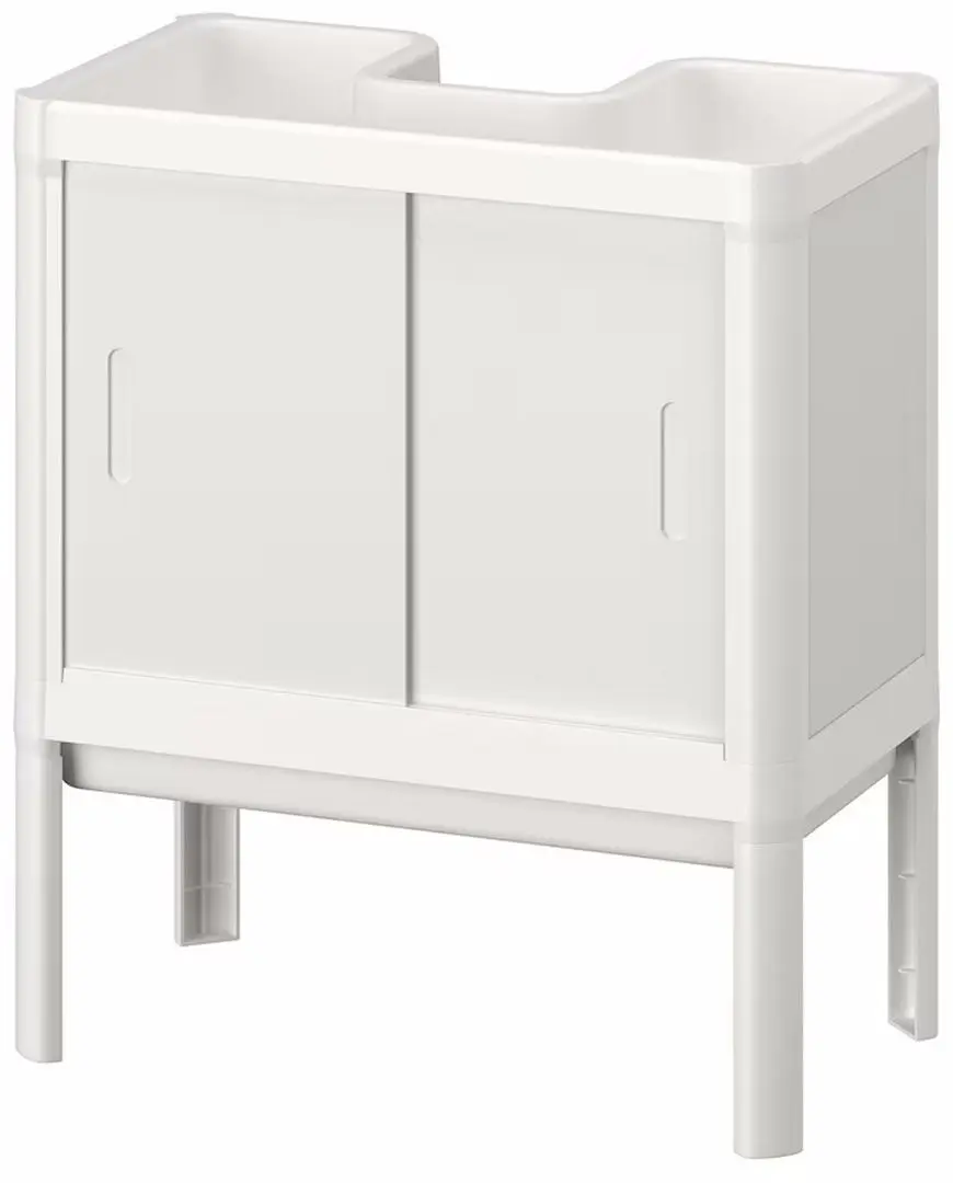 Шкаф под умывальник Ikea Lilltjarn 2 дверце 44x50x25 (Белый)
