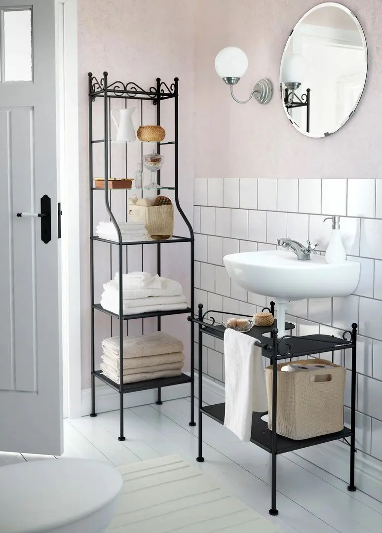 Шкаф под умывальник Ikea Ronnskar (Черный) - 4