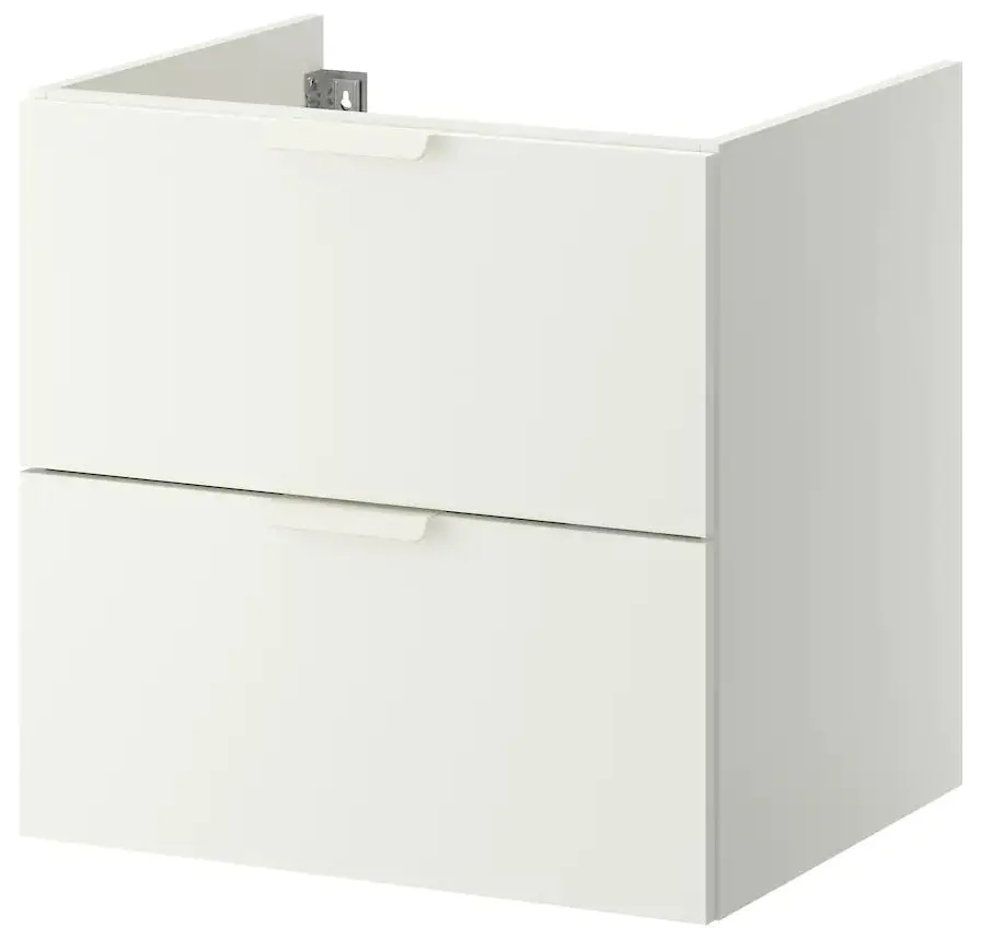 Тумба под умывальник Ikea Godmorgon 2 ящика 60x47 (Белый)