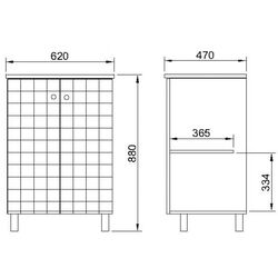 Mobilier pentru baie КМК Adel 1 620 White (0460.16) Thumb