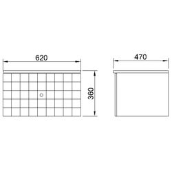 Mobilier pentru baie КМК Adel 620 White (0460.15) Thumb