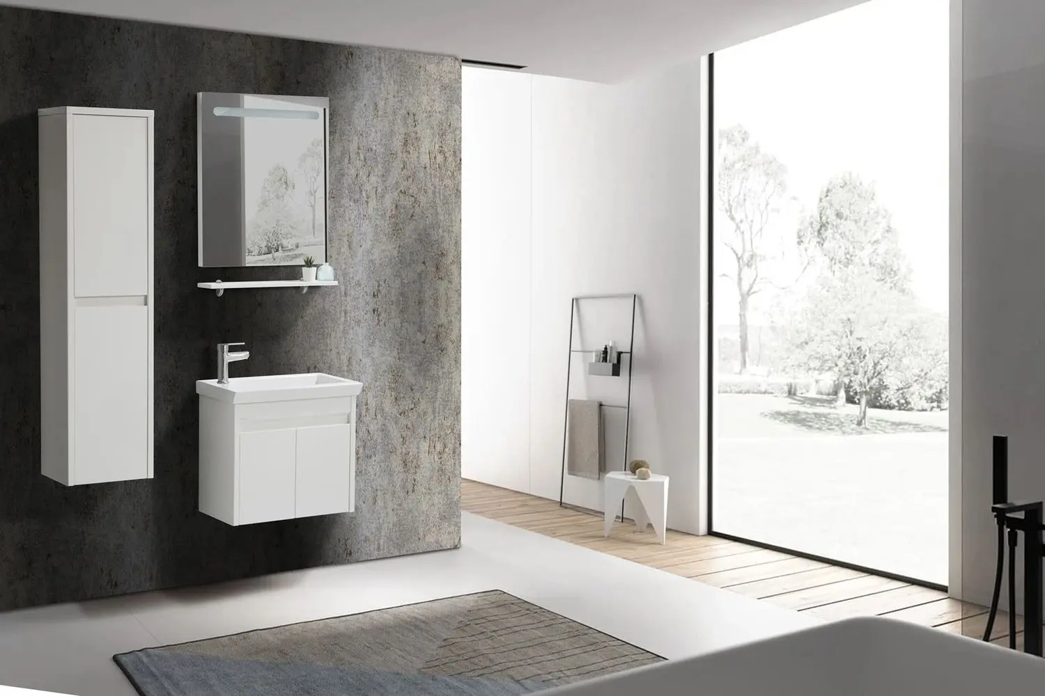 Set dulap cu lavoar Martat Isik 60 (White)