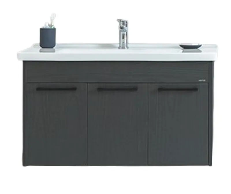 Set dulap cu lavoar Martat New Sofia 100 (Dark Grey)