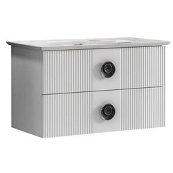 Set dulap cu lavoar Martat Vanity 90 (White)