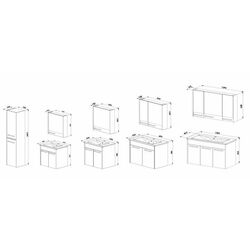 Dulap sub lavoar Martat Sofia 100 (Cream) Thumb