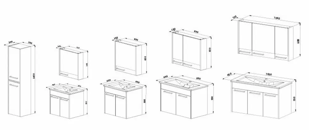 Dulap sub lavoar Martat Sofia 100 (Cream) - 3