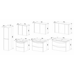 Dulap sub lavoar Martat Zen 105 (White) Thumb