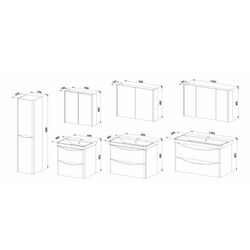 Шкаф под умывальник Martat Zen 60 (Sand Beige) Thumb