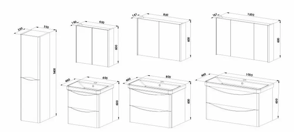 Dulap sub lavoar Martat Zen 60 (White)