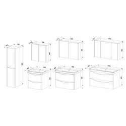 Dulap sub lavoar Martat Zen 80 (Anthracite) Thumb