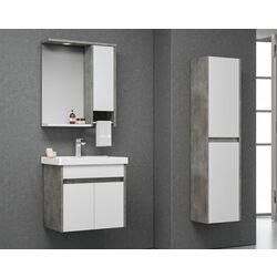 Набор тумбы с раковиной Orka Aydos 65 (Retro Silver/White) Thumb