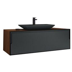 Set dulap cu lavoar Orka Craft 100 (Nut/Anthracite Matt)