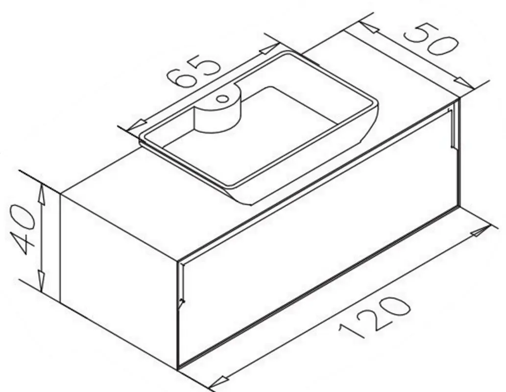 Набор тумбы с раковиной Orka Craft 120 (Nut/Anthracite Matt)