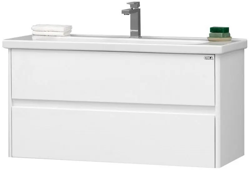 Набор тумбы с раковиной Orka Duden 100 (White)