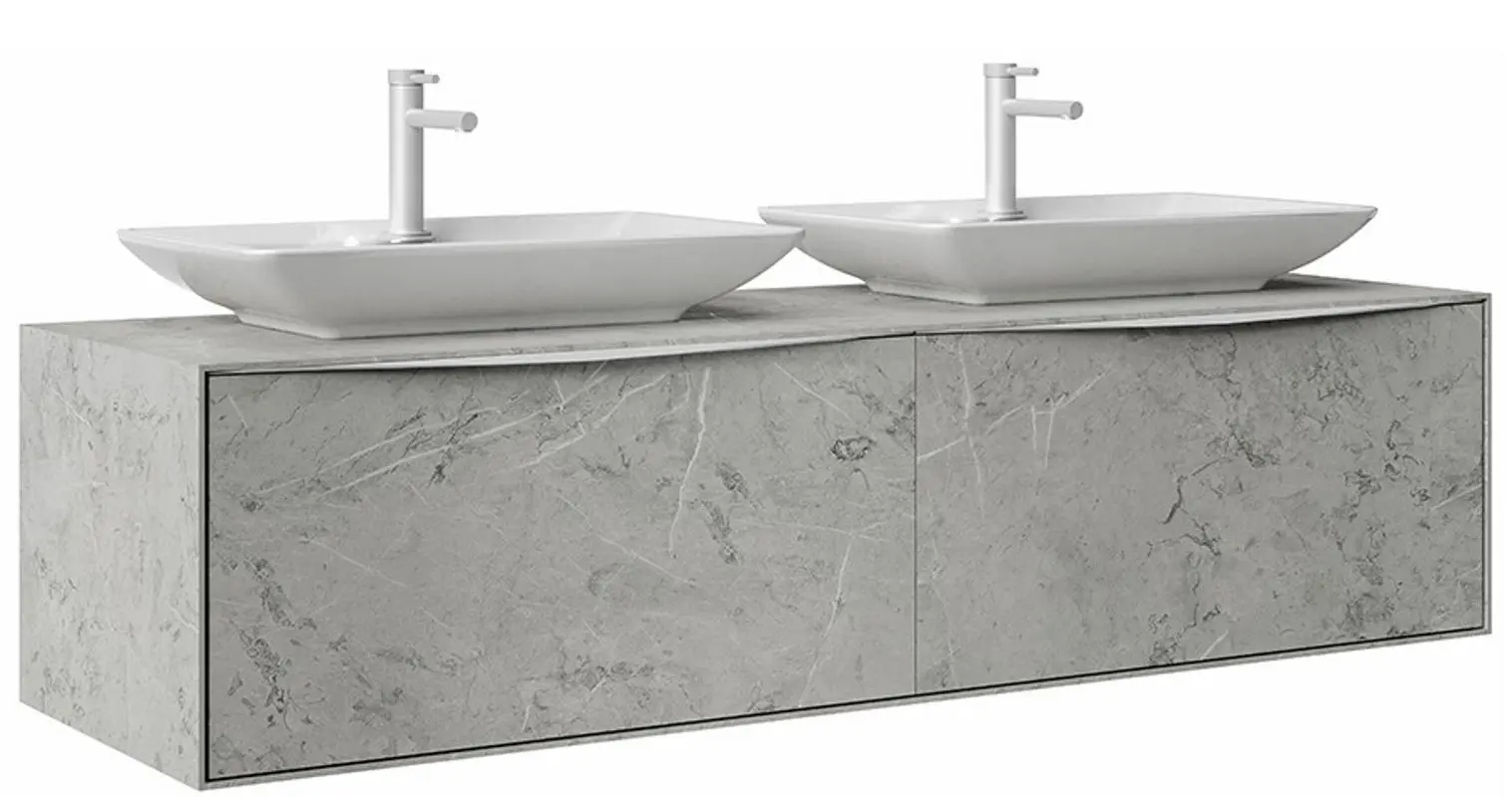 Set dulap cu lavoar Orka Mono 160 (Macael)