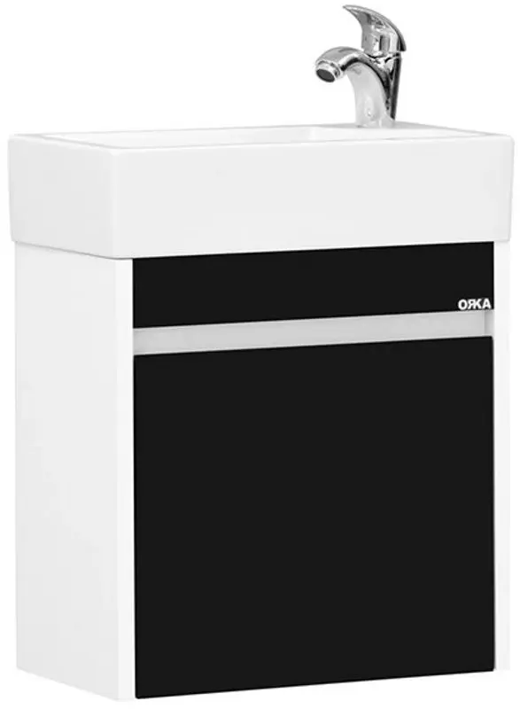 Набор тумбы с раковиной Orka Yedisu 45 (Black)