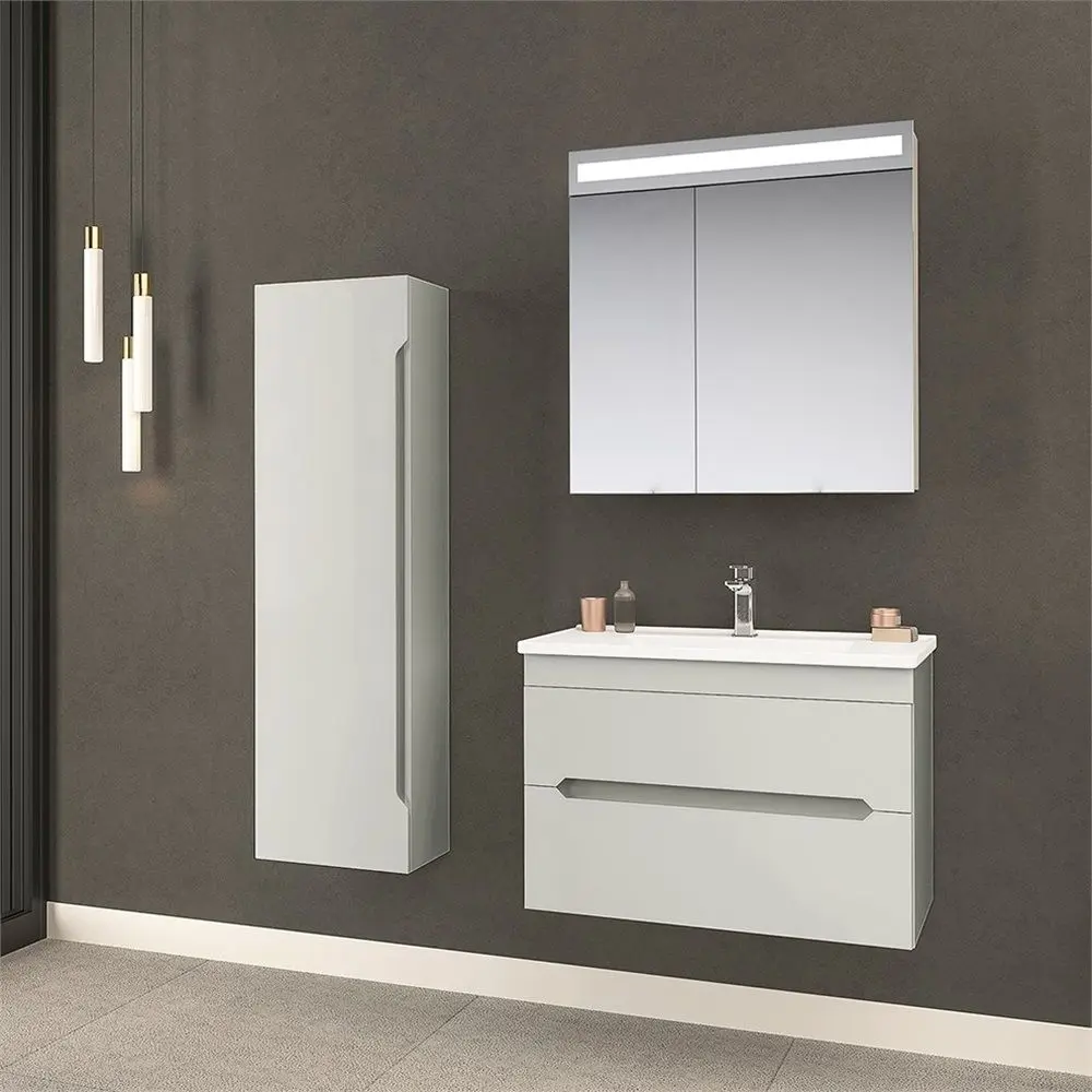 Набор тумбы с раковиной Orka Varna 80 (White/Matt)