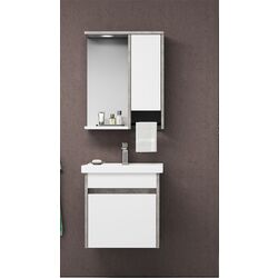 Dulap sub lavoar Orka Aydos 55 (Retro Silver/White) Thumb