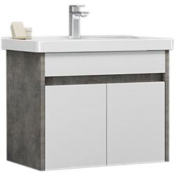 Dulap sub lavoar Orka Aydos 65 (Retro Silver/White) Thumb