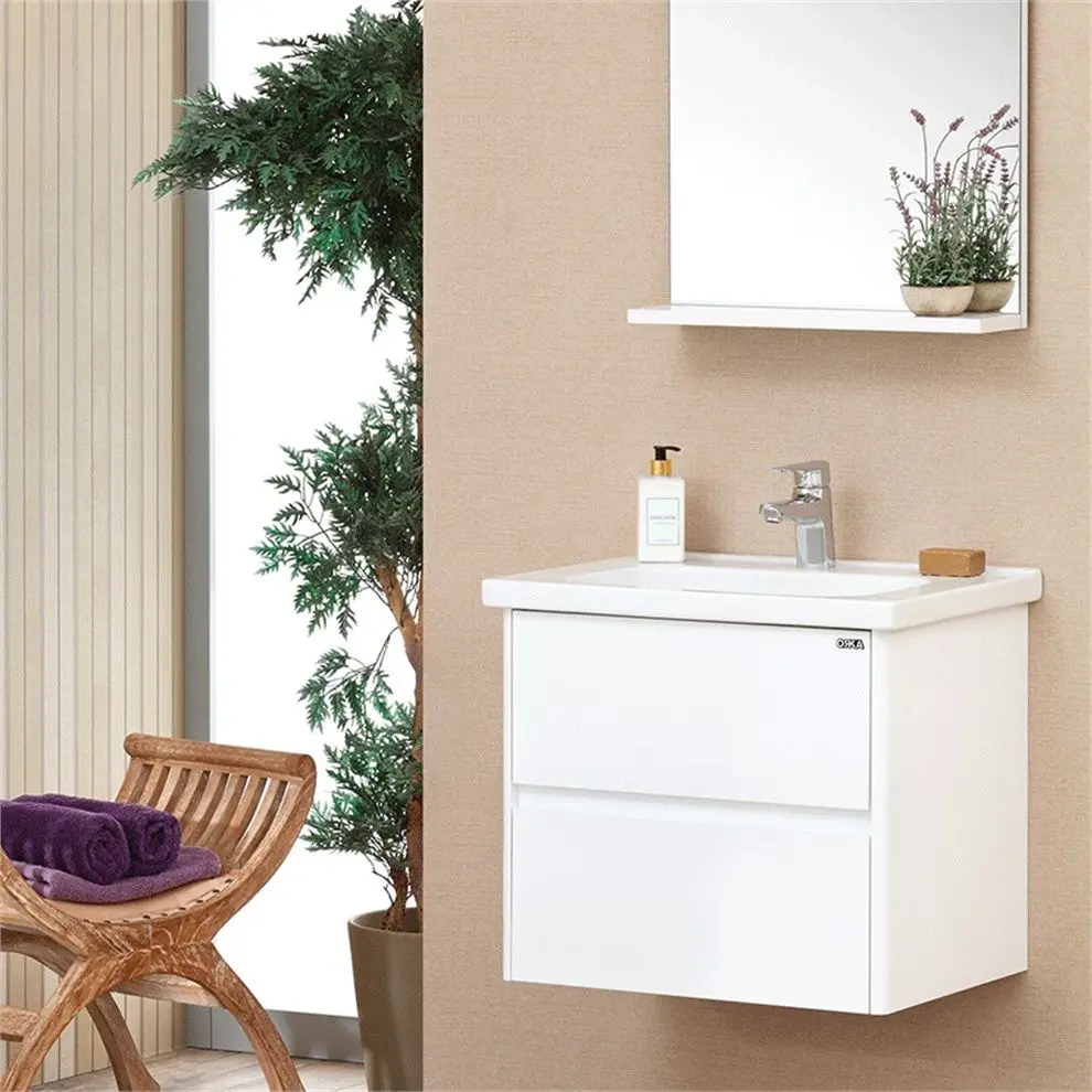 Dulap sub lavoar Orka Duden 60 (Odeon White)