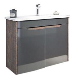 Dulap sub lavoar Orka Lago 75 (Coffee Stone/Anthracite) Thumb