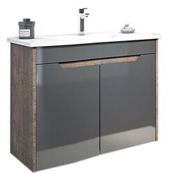 Шкаф под умывальник Orka Lago 85 (Coffee Stone/Anthracite)